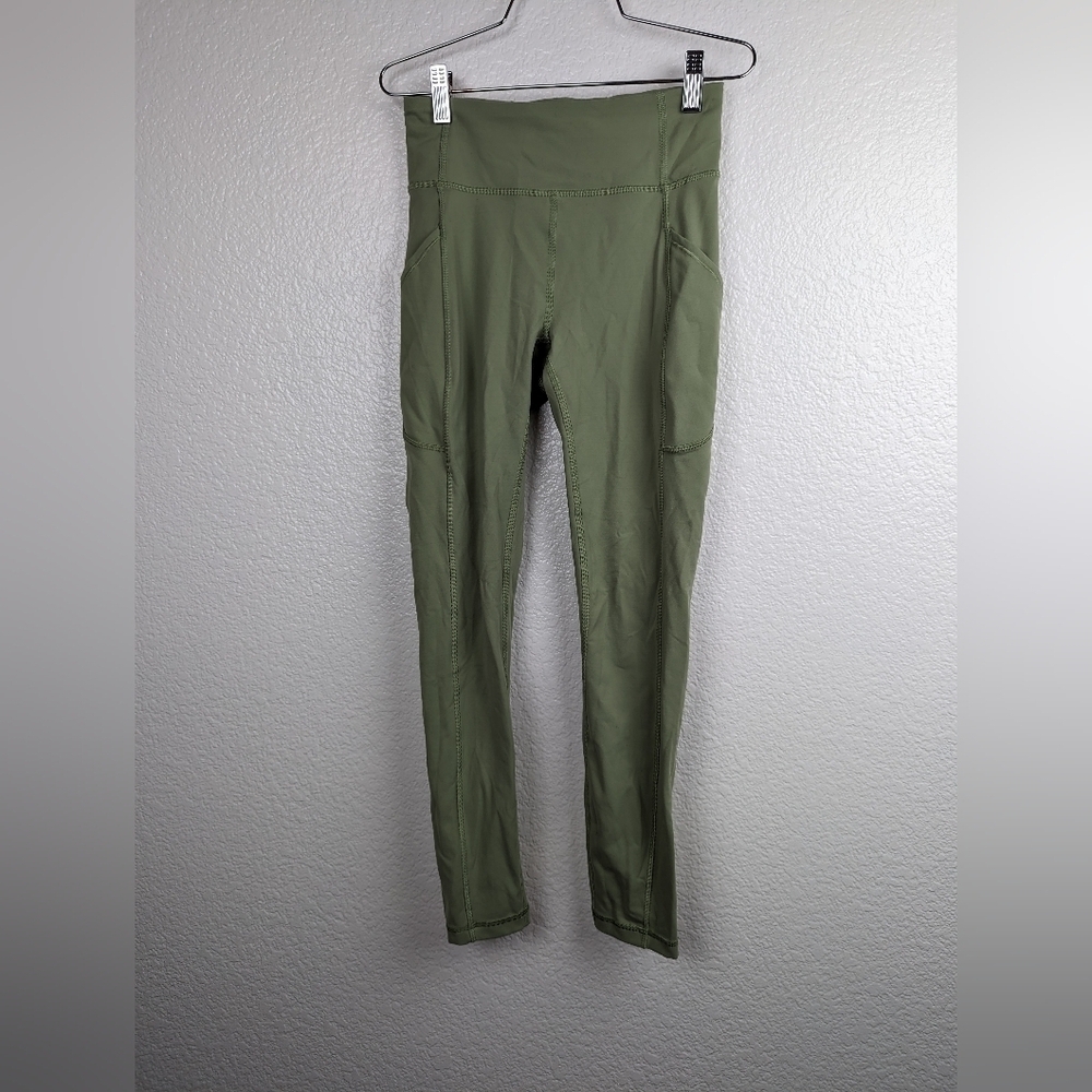 Lululemon invigorate high rise tight green